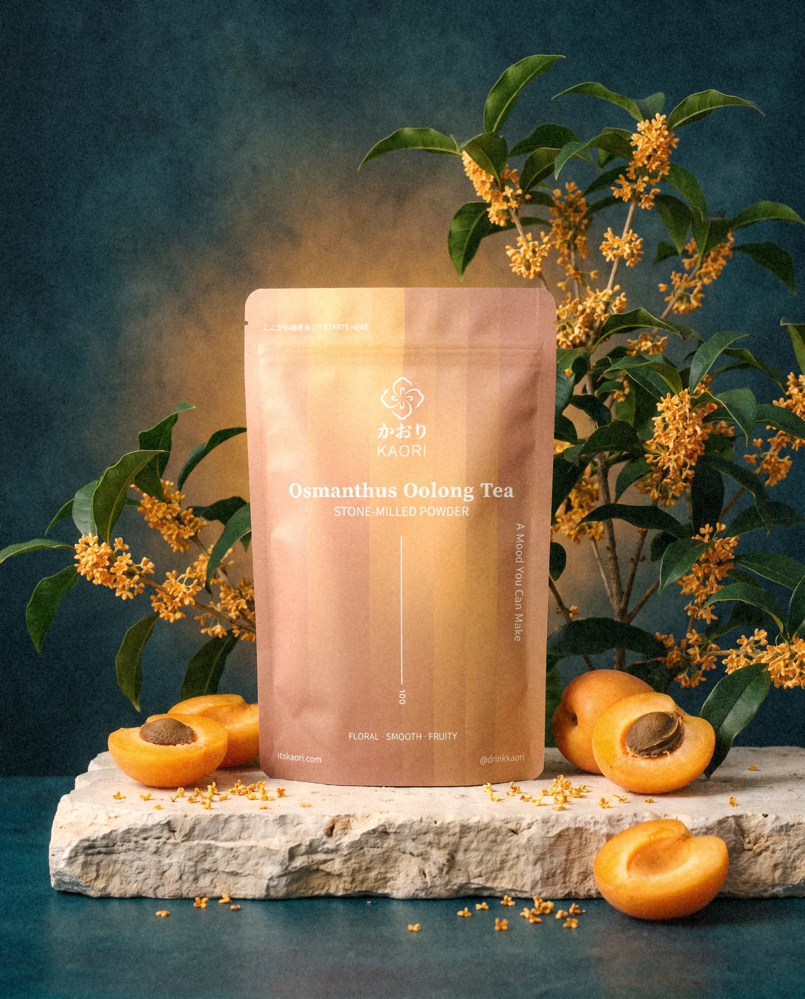 Osmanthus Oolong, a still life among its botanicals
